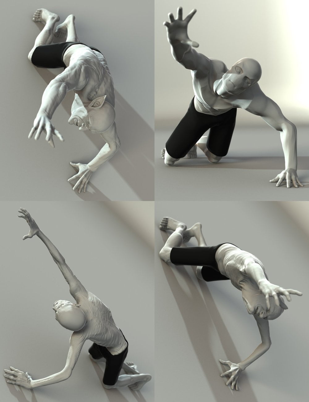 Ghoul Poses for Creature Creator Genesis 2