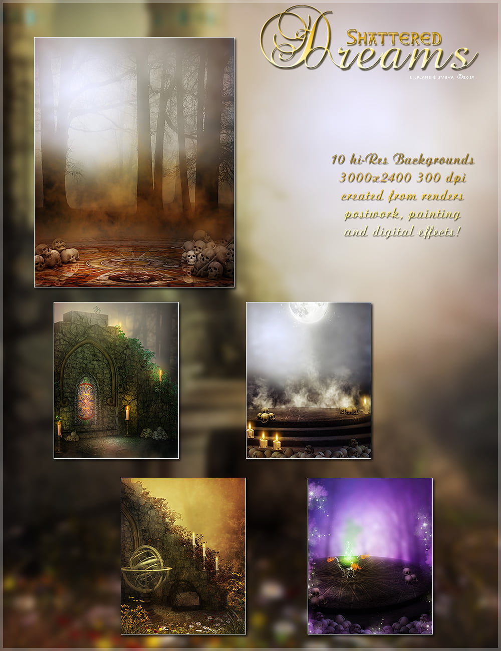 SVLF Shattered Dreams Backgrounds