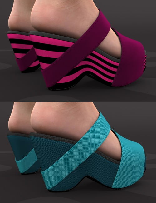 Slide Shoes for Genesis 2 Female(s)