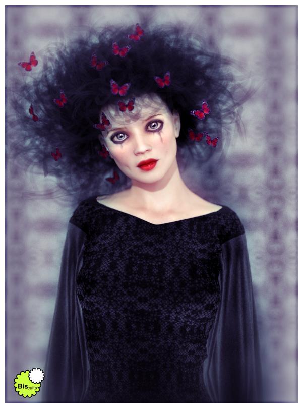 Biscuits Butterfly Hair