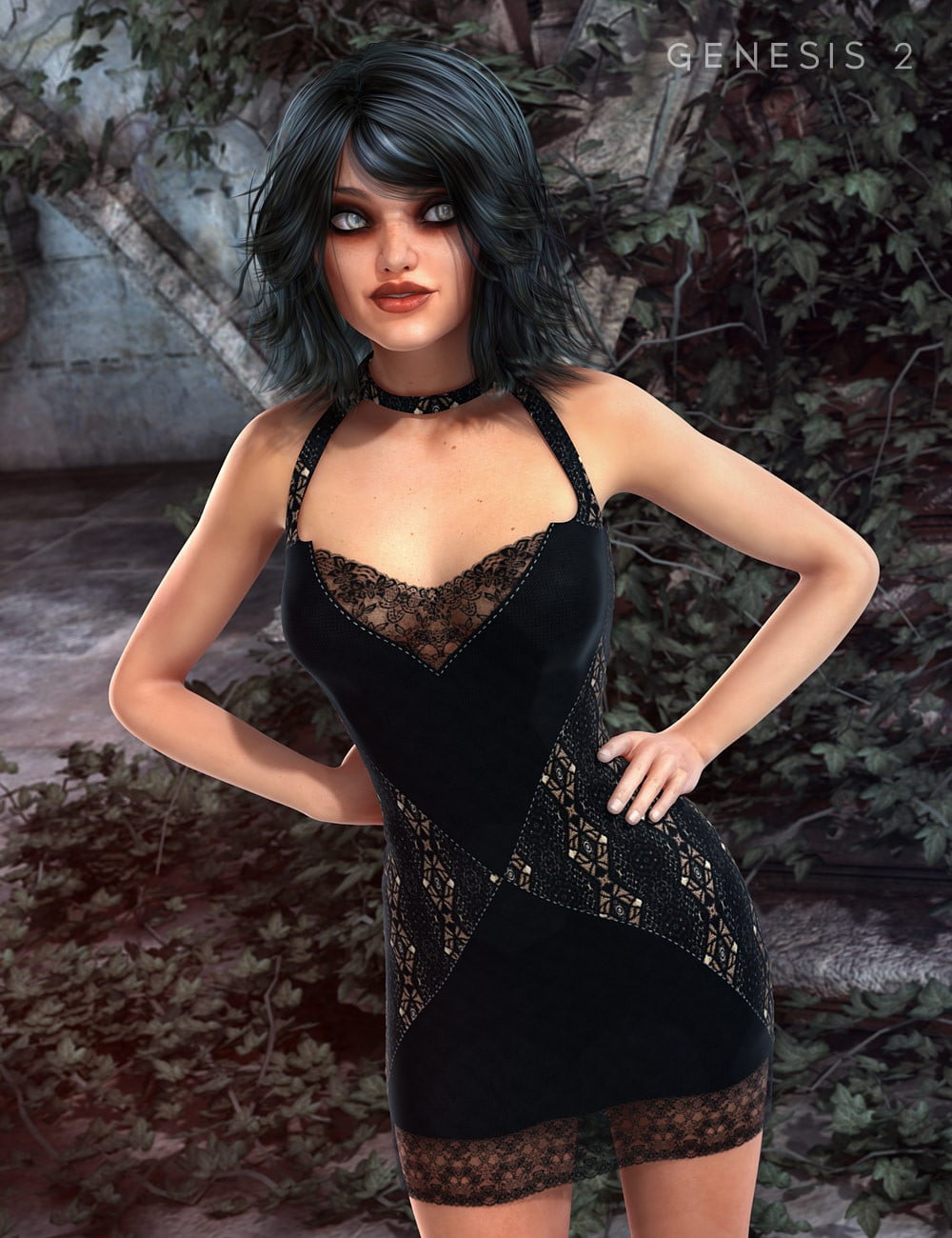 Teddy Dress for Genesis 2 Female(s)