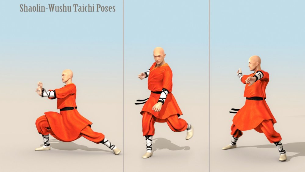 Mec4D Shaolin Monk Uniform for Genesis 2 Male(s)