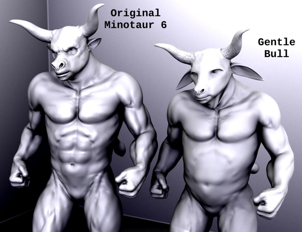 Gentle Bull Morph and Textures for Minotaur 6