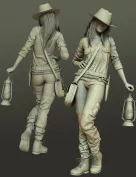 Diana and Jones Outfit for Genesis 2 Male(s) and Female(s)
