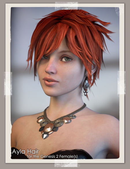 Ayla Hair for Genesis 2 Female(s)