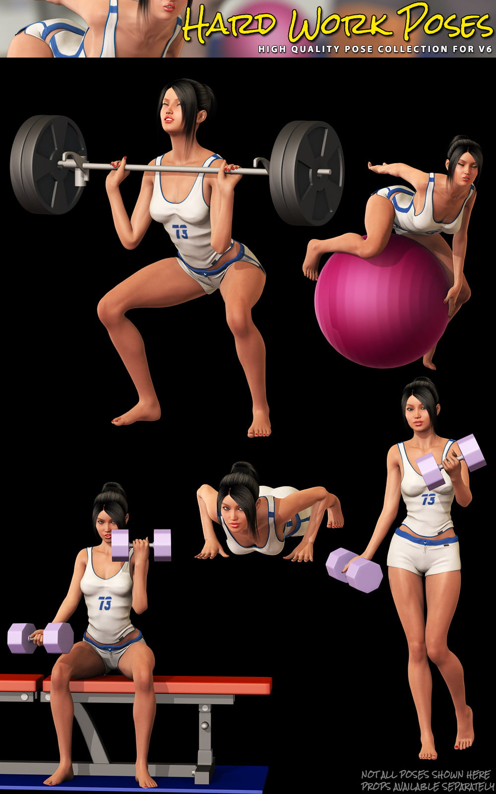 i13 HARD WORK Poses V6/G2F