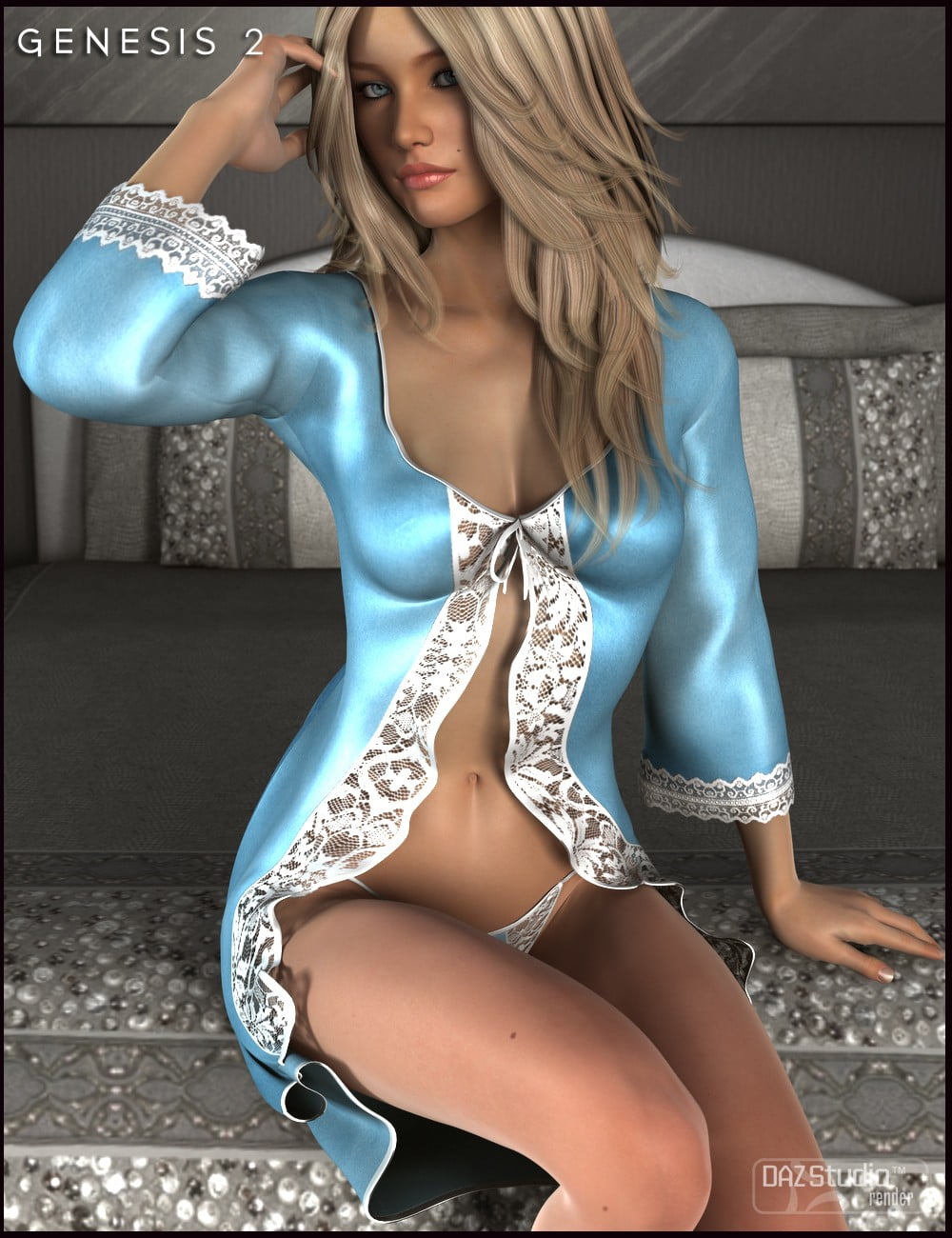 Flirty Nightwear for Genesis 2 Female(s)