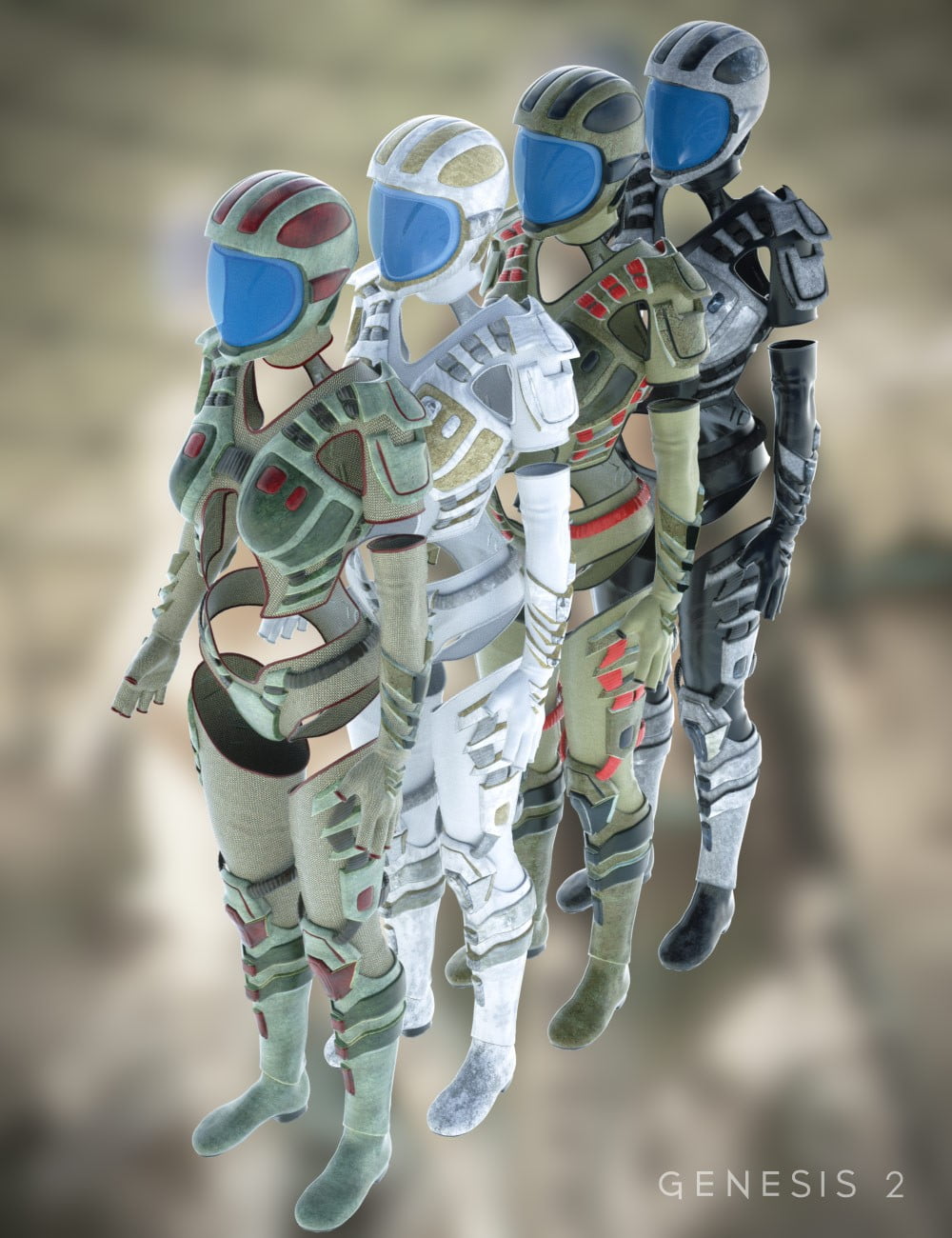 Scifi Sniper Suit Textures
