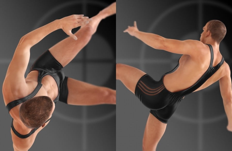 Mec4D Wrestler Suit for Genesis 2 Male(s)