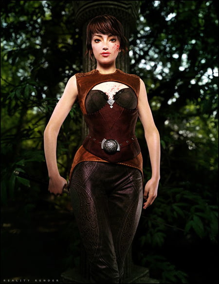 Leather Fantasy Armor for Genesis 2 Female(s)