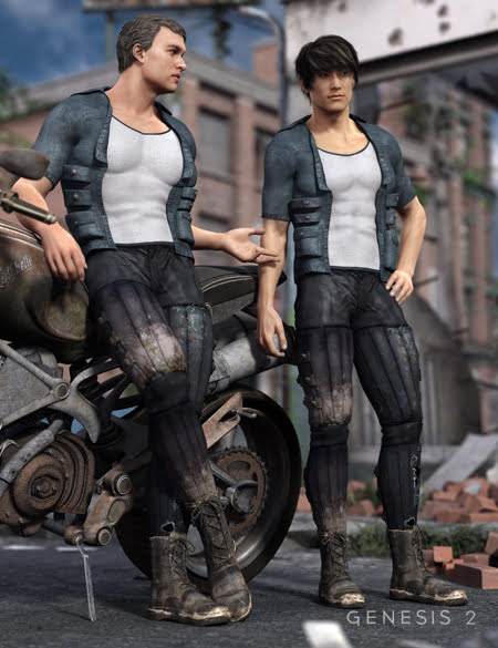 Street Rogue Outfit for Genesis 2 Male(s)