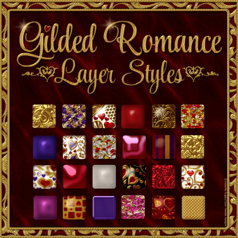 Gilded Romance Layer Styles