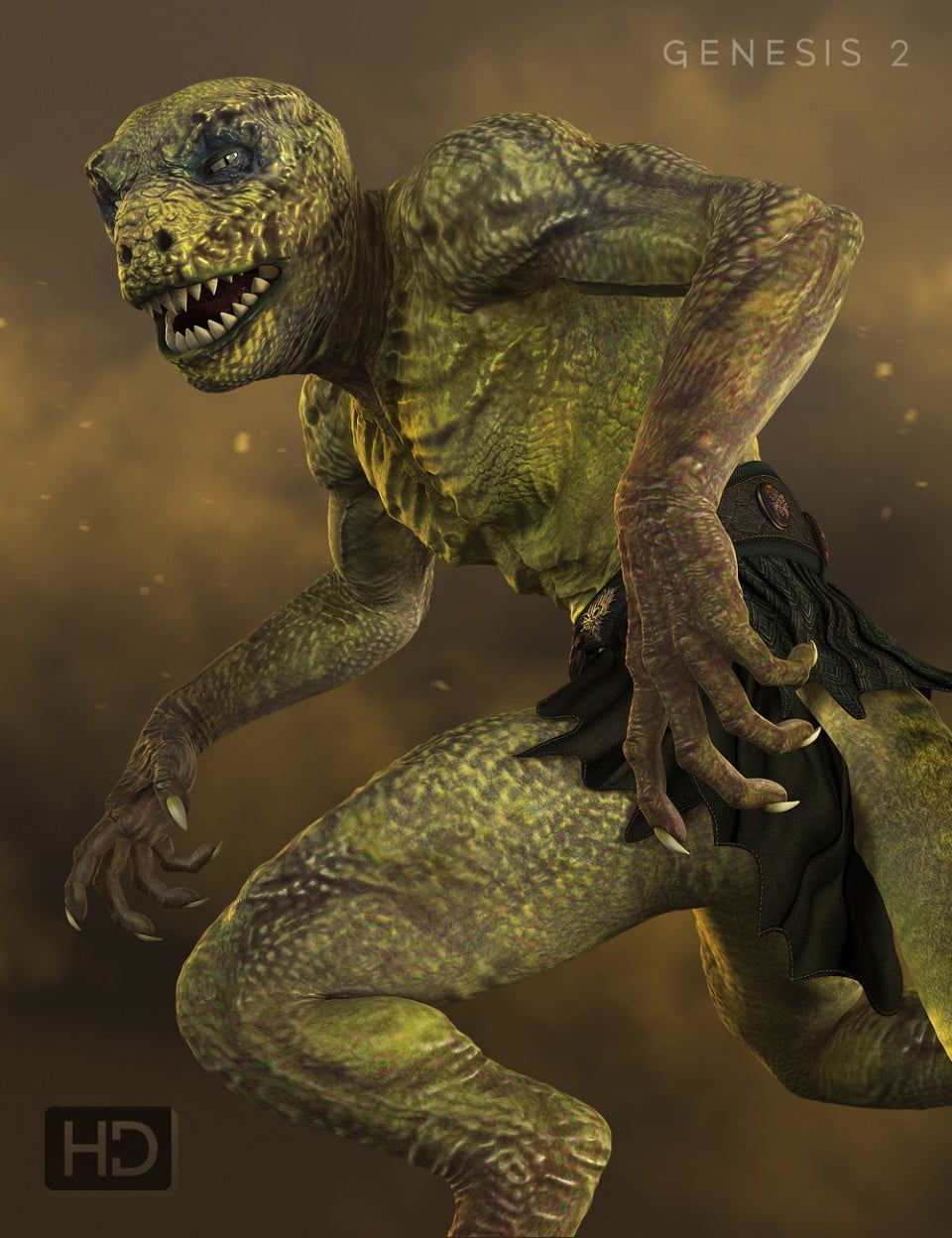 Reptilian 6 HD for Genesis 2 Male(s)