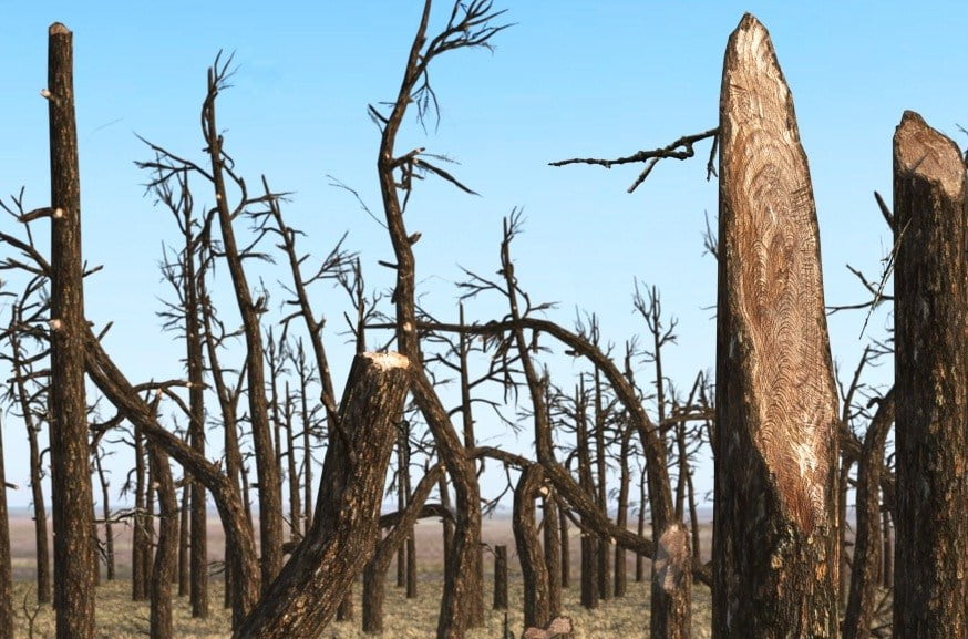 Nature - Broken Trees Pack 1