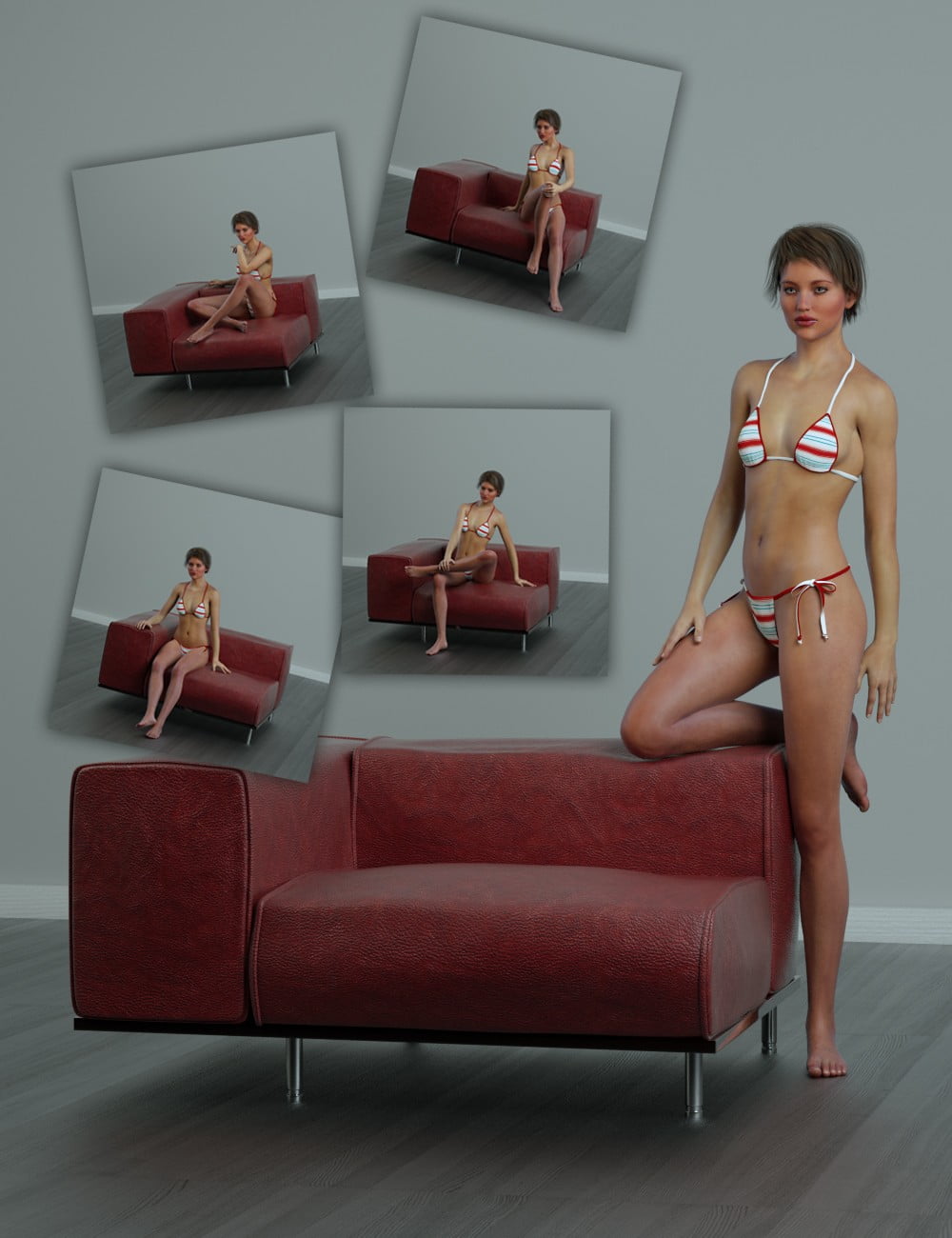 Chair Time Poses for Genesis 2 Female(s) with Morphing Chair