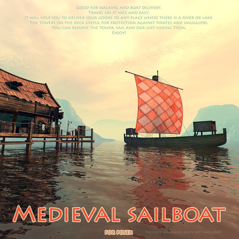 Medieval sailboat