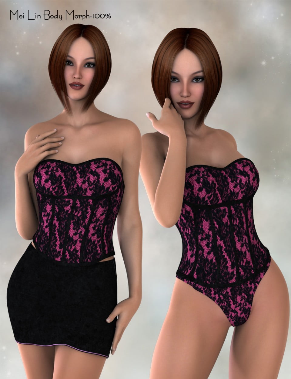 Dreamer Corset Set for Genesis 2 Female(s)