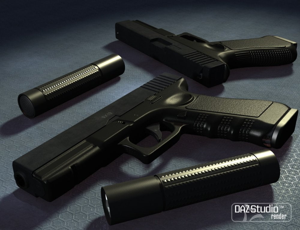 Pistol and Poses for Michael 6 and Victoria 6