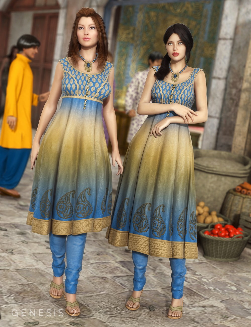 Chandrani Outfit for Genesis 2 Female(s)