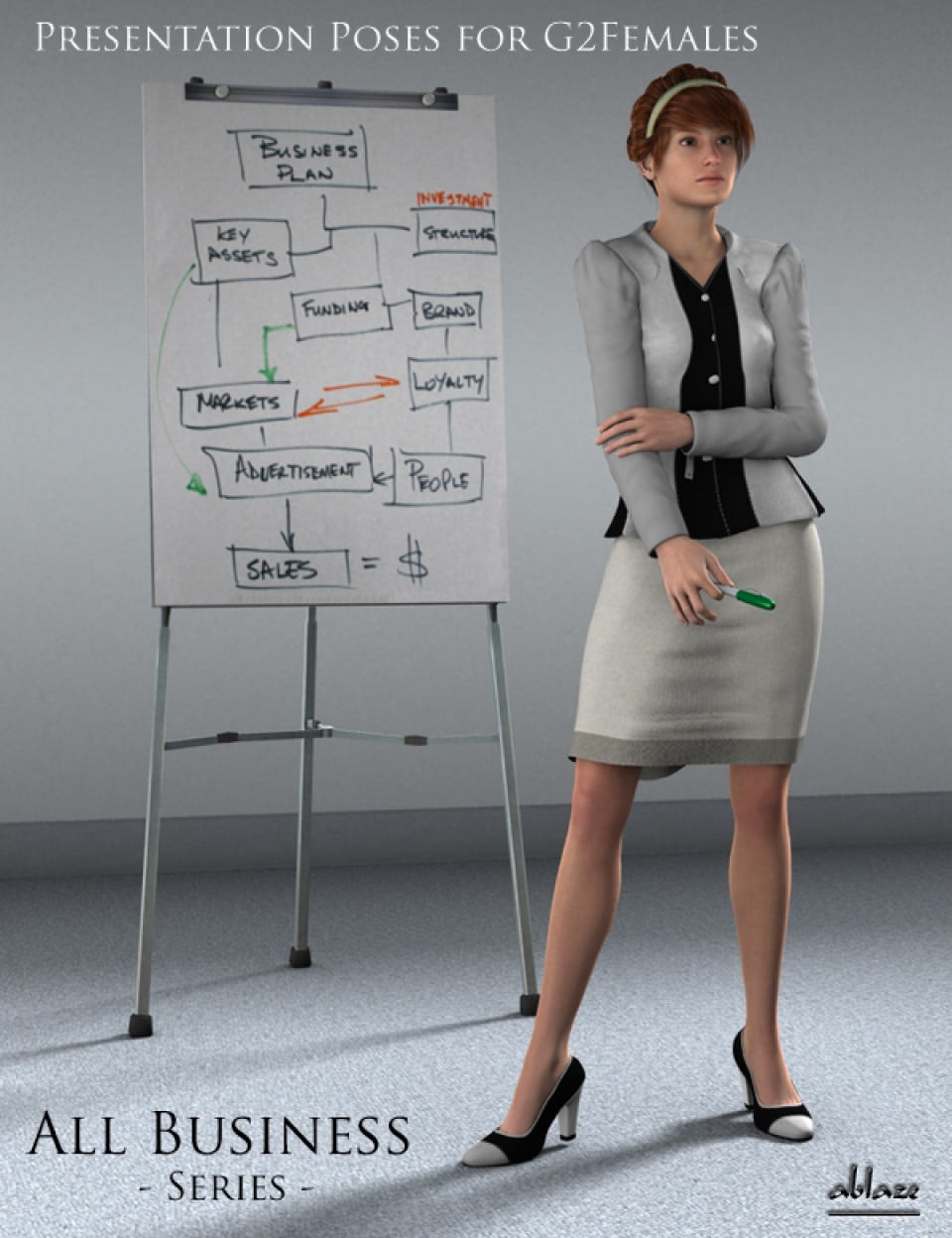 All Business Presentation Poses for Genesis 2 Female(s)