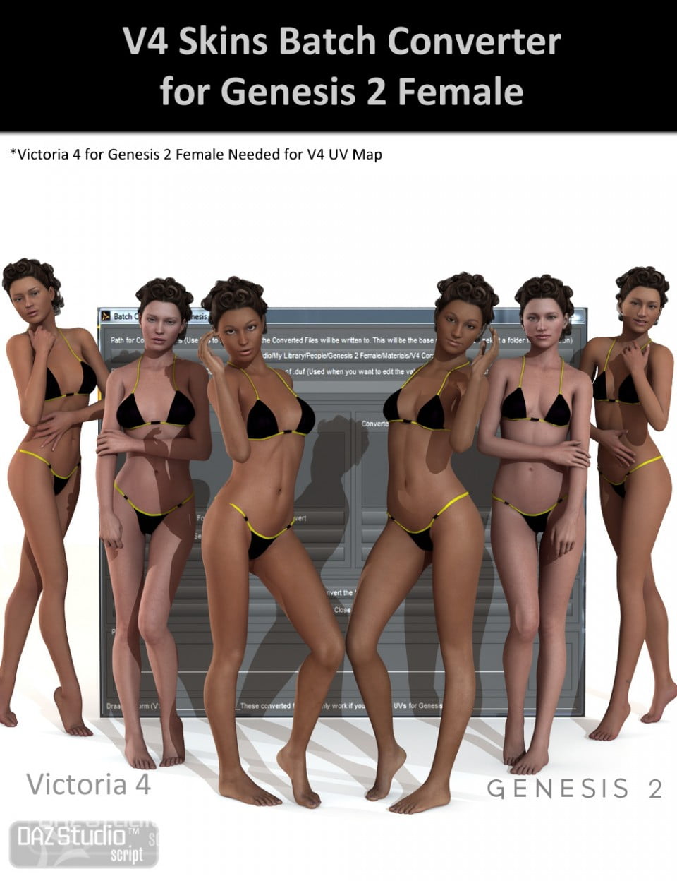 V4 Skins Batch Converter to Genesis 2 Female(s)