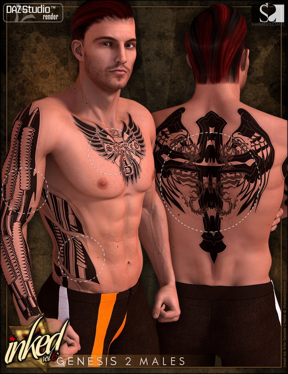 Inked Vol. 6 for Genesis 2 Male(s)