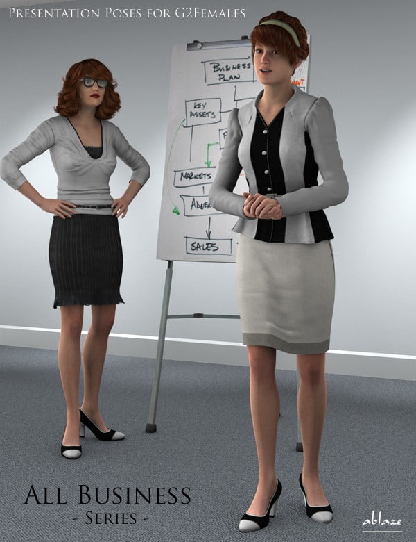 All Business Presentation Poses for Genesis 2 Female(s)