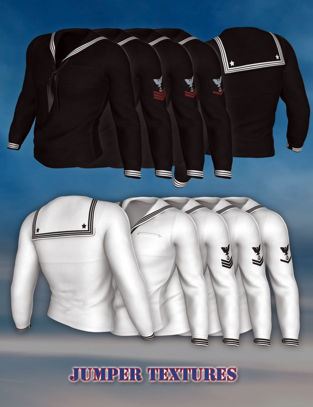 Naval Uniform for Genesis 2 Male(s)