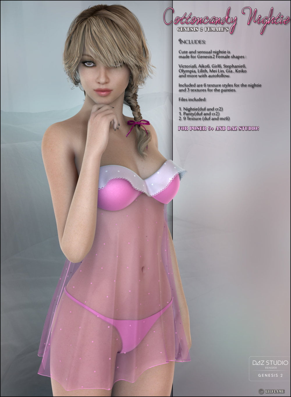 CottonCandy Nightie for G2F