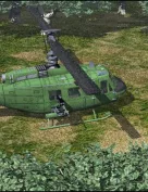 Huey Type Helicopter (Poser, Vue & OBJ)