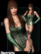 ELECTRICITY for V4 Leather Corset by billy-t