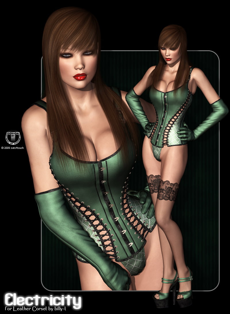 ELECTRICITY for V4 Leather Corset by billy-t