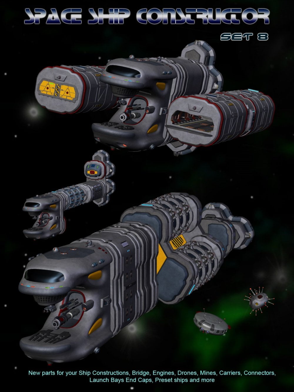 Space Ship Constructor Set 8