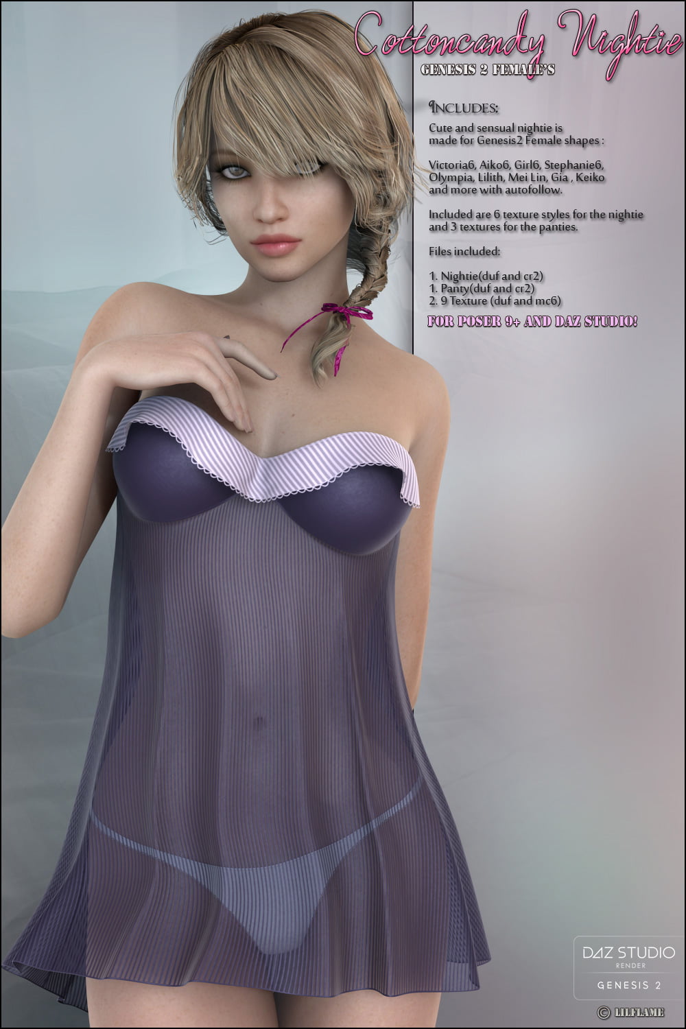 CottonCandy Nightie for G2F