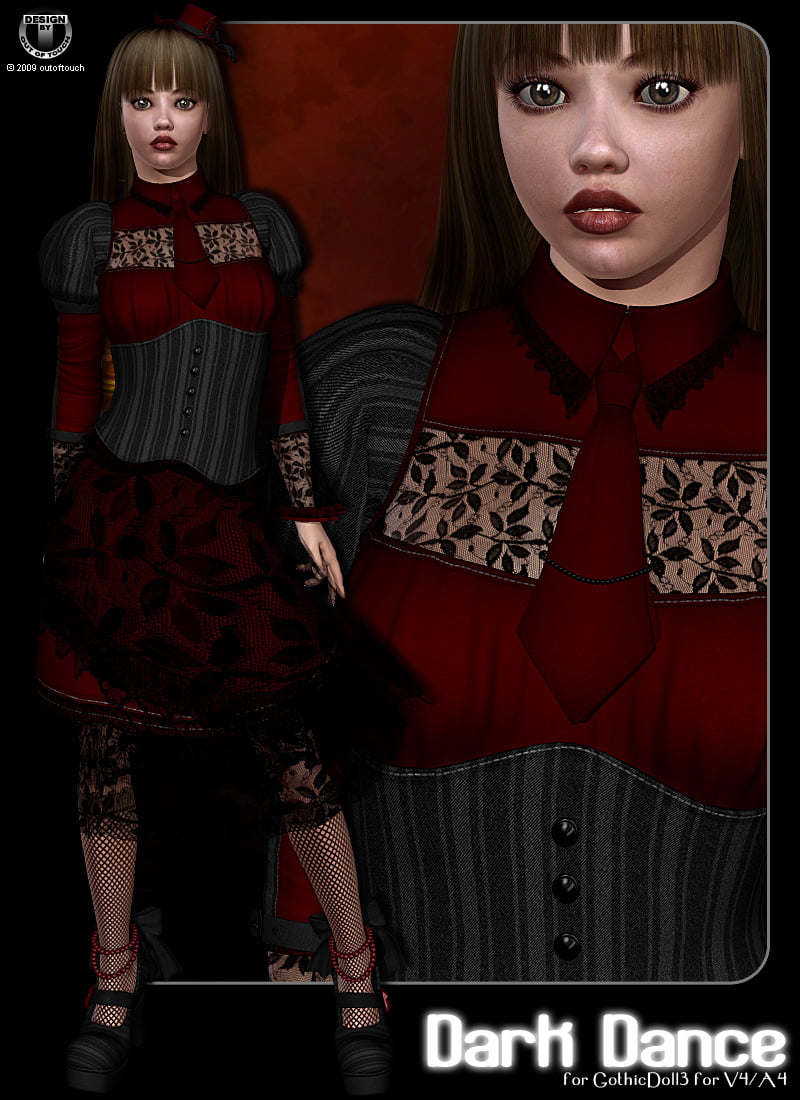 DARK DANCE for GothicDoll3 for V4/A4 by aoaio