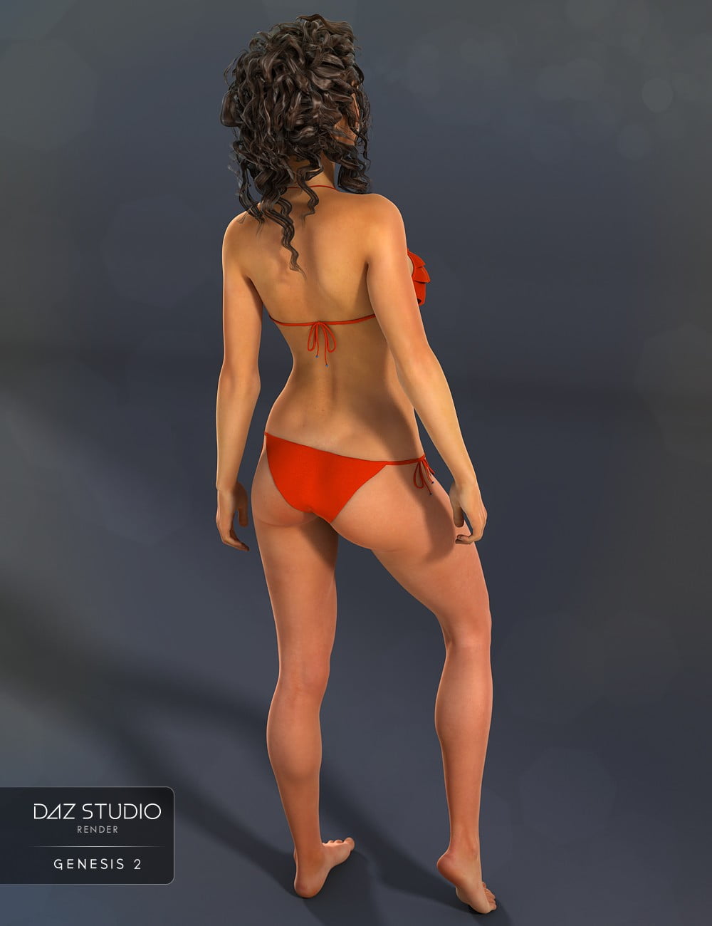 Frilly Triangle Bikini for Genesis 2 Female(s)