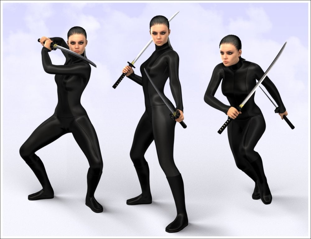 Premium Katana with Poses