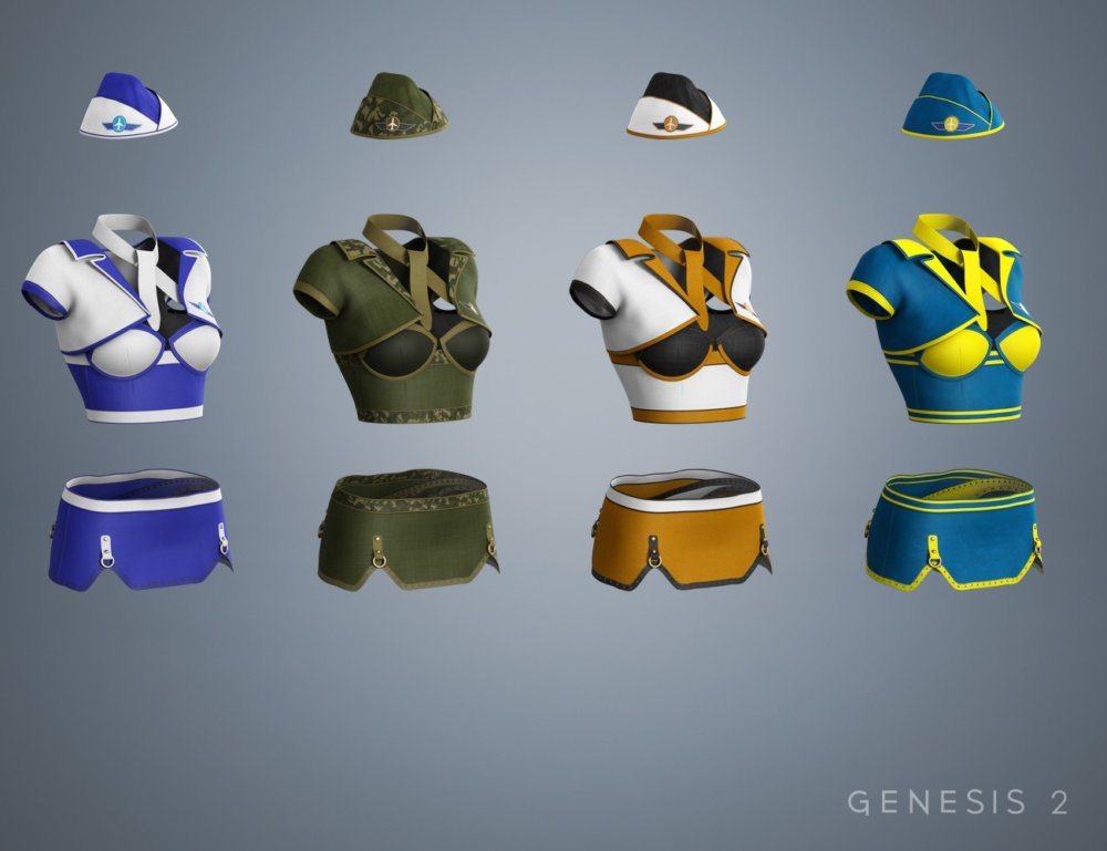 Sexy Stewardess Textures