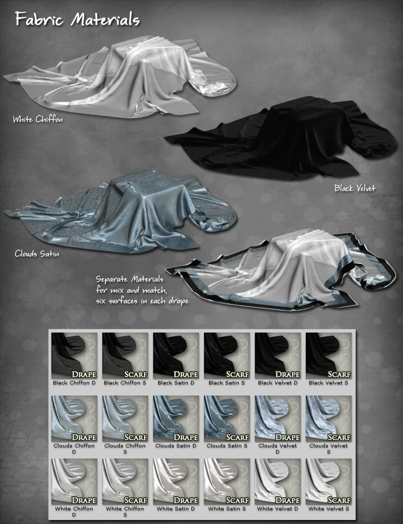 Studio Drapes - Low Stools