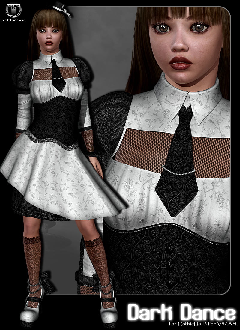 DARK DANCE for GothicDoll3 for V4/A4 by aoaio