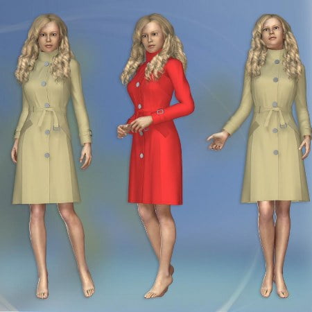 Winter Sweet Coat for V4 (Poser)