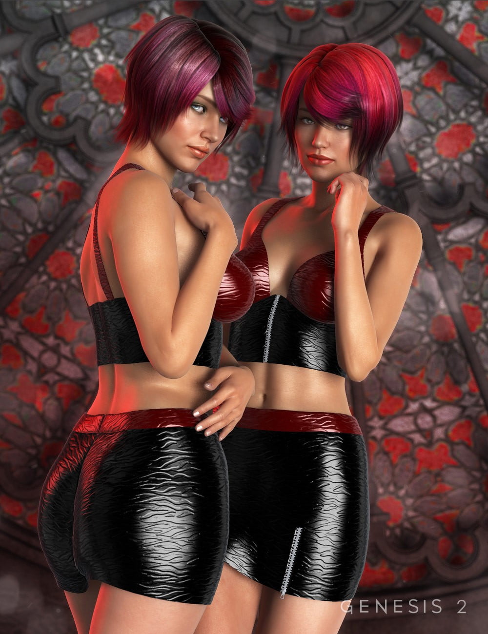 Sexy Skirt and Halter