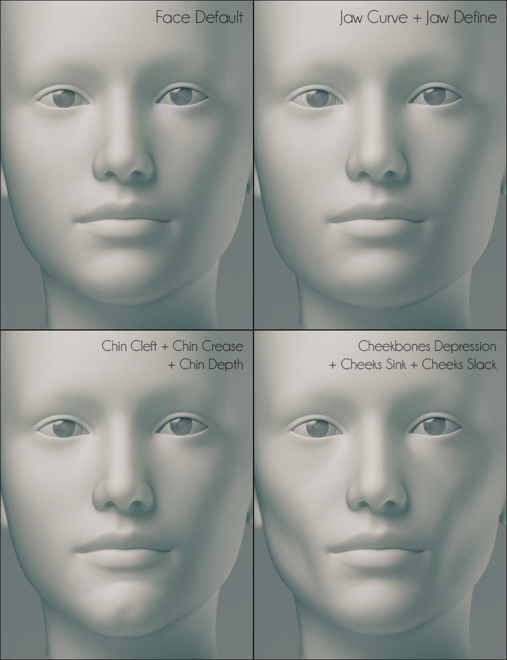 Genesis 3 Female Head Morphs