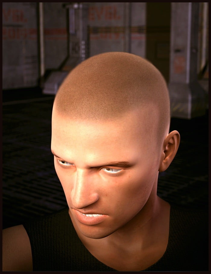 Male Punk Hair for Genesis 2 Male(s)