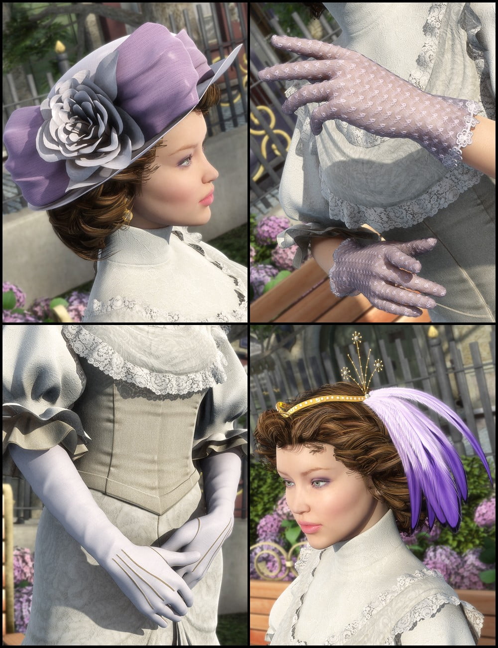 Edwardian Accessories for Genesis 2 Female(s)