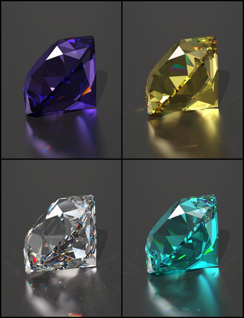 Metal and Gemstones iRay