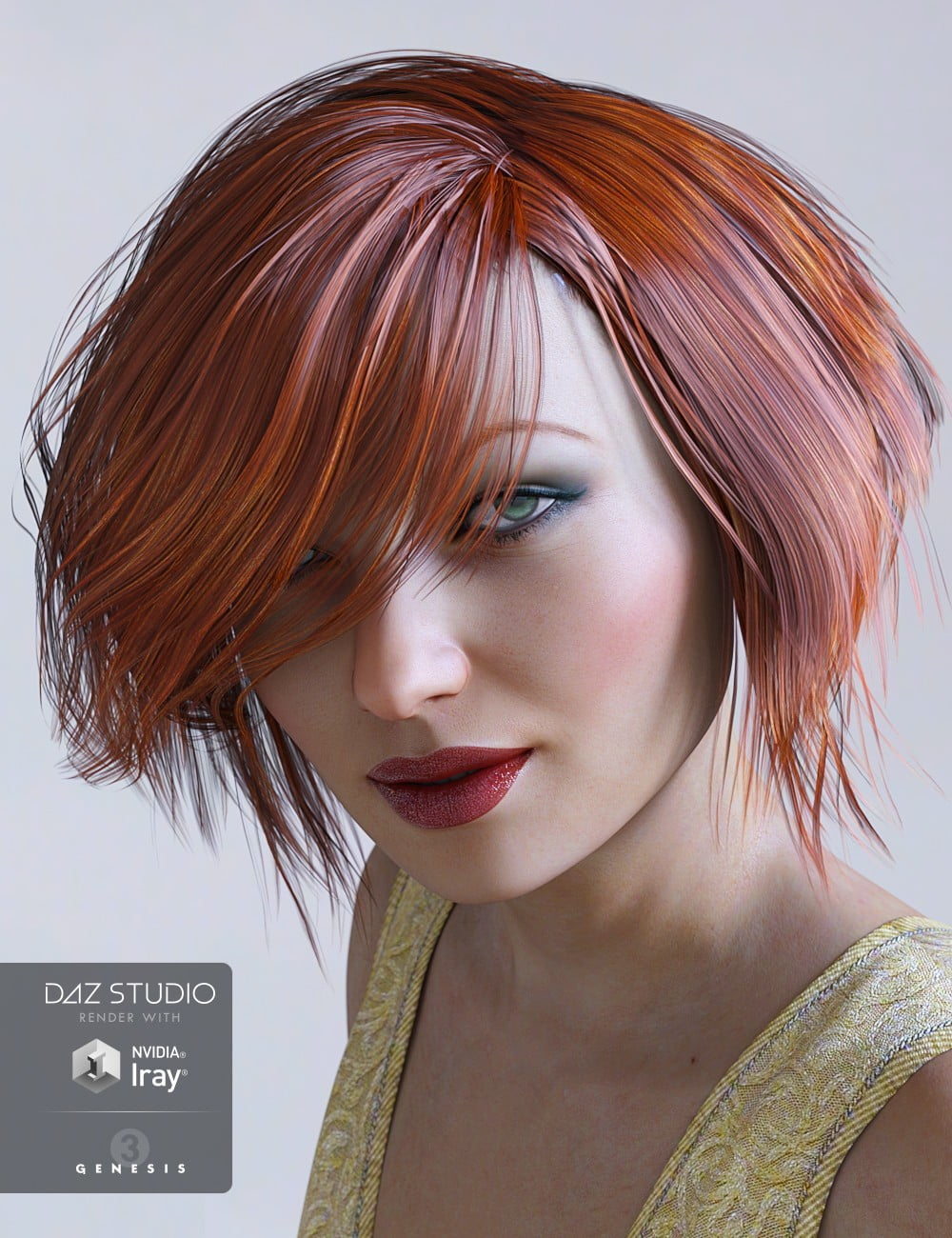 Brady Hair for Genesis 3 Female(s)