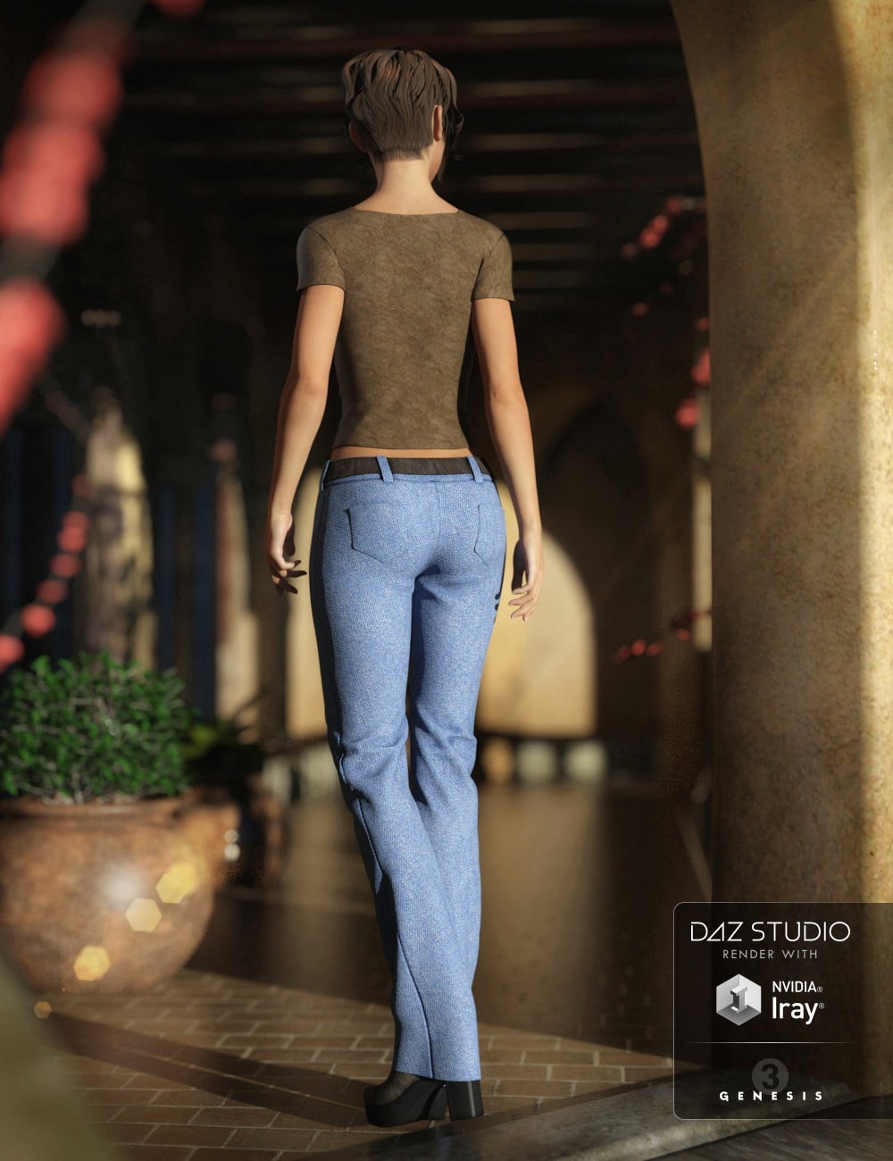 Street Casual Outfit for Genesis 3 Female(s)