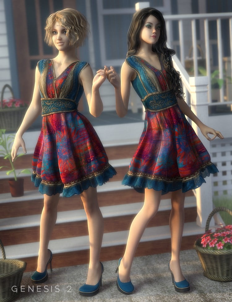 Southern Summer Dress for Genesis 2 Female(s)