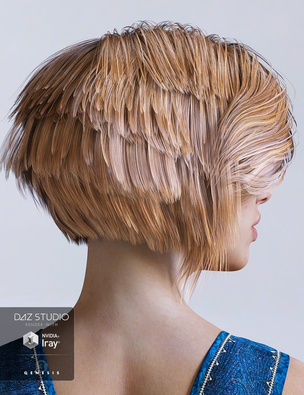 Brady Hair for Genesis 3 Female(s)
